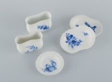 Five pieces of Royal Copenhagen Blue Flower braided porcelain. picture