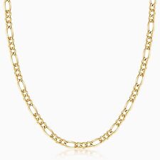 10k Yellow Gold 2mm Italy Figaro Link Chain Necklace Men REAL GOLD picture