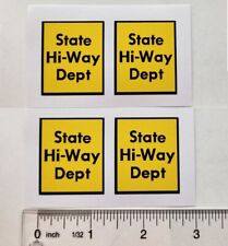 Tonka State Hi-way Dept, Highway Department, Stickers For Vintage Tonka Trucks. picture