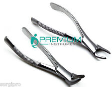 2 Pcs Dental Extracting Forceps 150 & 151 Upper Lower Molars Incisors Instrument picture