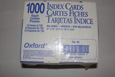 Vintage 1000 Count Oxford 3” x 5” Index Cards Huge Lot made inUSA picture
