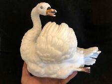 Swan White Empty Pocket Early Xx Th Century Biscuit Towards 1900 -1920 picture
