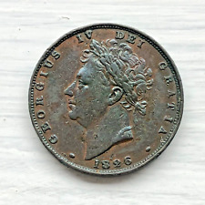 1826  King George IV Farthing Coin picture
