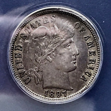 1897-S Barber Dime ANACS AU 50 Details -  U.S. Coins: Silver- West of the Divide picture