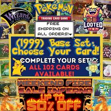 1999 Pokemon Base Set: Choose Your Card Shadowless & Unlimited - 100% Authentic picture