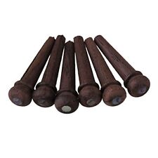 BQLZR Acoustic Guitar Rosewood Bridge Pins W/PEARL Shell Dot Pack of 6 picture