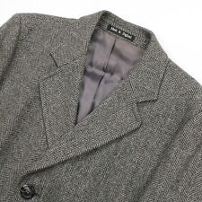 Vintage Maitland (Enlgand) Wool Tweed Herringbone Overcoat Mens (40L) picture
