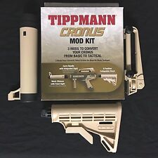 NEW Tippmann Cronus Tactical Upgrade Mod Kit (T241001) - 3 Piece Set - Tan/Black picture