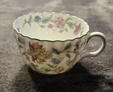 Minton HADDON HALL Single Teacup Green Fluted Rim picture