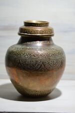 Antique Hand Crafted Copper Water Pot Vase Unique Collectible Decorative picture