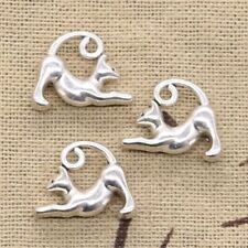 12Pcs Cat Shaped Charms 15x18mm Animal Pendants DIY Crafts Jewelry Making Charm picture