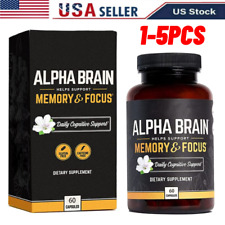 1-5PCS Alpha Brain Memory & Focus 60 Capsules Supplement for Men & Women picture