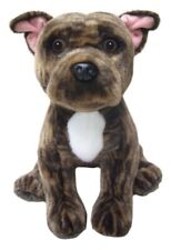 Staffordshire Bull Terrier Brindle Dog Plush Toy 10.5