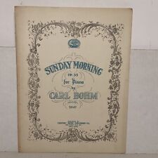 Antique 1921 Sunday Morning Op 35 for Piano Sheet Music by Carl Bohm picture