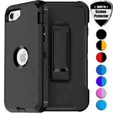 Shockproof Case For iPhone 6 7 8 Plus SE 2 3 Rugged Clip Cover Screen Protector picture