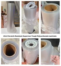 15.0mil Polycarbonate Lexan™ Matte Velvet-Texture Self-Adhesive Laminate Rolls picture