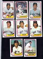 NMT+ 1981 Fleer complete team set of 23 Red Sox Baseball cards (22 players+CL}. picture