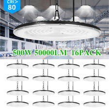 16 Pack 500W Led UFO High Bay Light 500 Watts Commercial Factory Warehouse Light picture