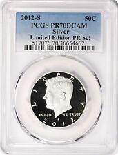 2012-S Silver Kennedy Half Limited Edition PR Set PR70DCAM PCGS Proof 70 picture