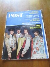 VINTAGE AUGUST 1966, SATURDAY EVENING POST FEATURING THE BEATLES picture