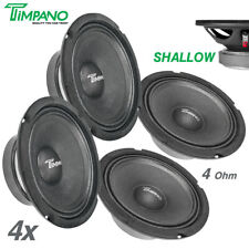4x Timpano 6.5″ Car Audio Speakers TPT-M6-4 OEM Replacement 800 Watts 4 Ohm picture