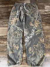 Vintage Mossy Oak Fieldstaff Camo Camouflage Sweatpants Mens Size M Baggy E5 picture