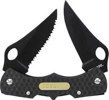 Schrade Cutlery Double Lockback Pocket Knife 8Cr13MoV Steel Blades ABS Handle picture