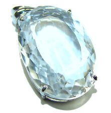 Vintage style Beauty genuine White Topaz  .925  Sterling Silver handmade Pendant picture