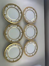 6 Tiffany Minton Gold Gilt Guilded Dessert  Plate 6 Inch Amazing G9429-  1908 picture