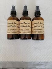 3 Bottles of Natural Source Ultra Colloidal Silver 1000 PPM - 4oz Spray Bottle picture