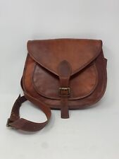 RARE TTK Saddle Bag Genuine Leather Purse Shoulder Bag Great State of Oaklahoma picture