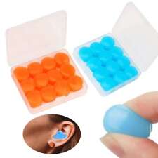 12PC Reusable Silicone Ear Plugs Noise Cancelling Earplugs Protector Study Sleep picture
