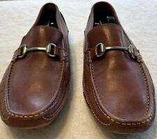 Clarks England Men's Horsebit Brown Leather Comfort  Loafers Size 9.5M (71288) picture