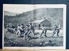 WINSLOW HOMER’S “SNAP THE WHIP” IN HARPER’S WEEKLY 1873 COMPLETE ISSUE XLNT COND picture