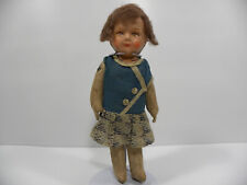 Darling Antique Doll Marked S K Straw Body Painted Composition Head/ Face picture