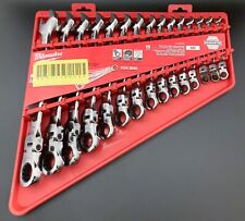 Milwaukee 48-22-9413 144-Position Flex-Head Ratcheting Combination Wrench Set SA picture