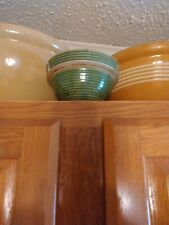 Monmouth pottery bowl Green Mixing Stoneware Glaze Ribbed Beehive Small picture