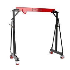 2 Ton Adjustable Steel Gantry Crane, Portable Shop Lift Hoist 4000-Lb Capacity picture