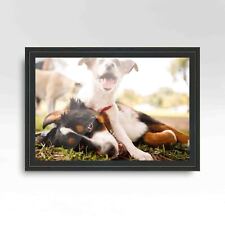 10x22 Frame Black Real Wood Picture Frame Width 1.25 inches | Interior Frame Dep picture