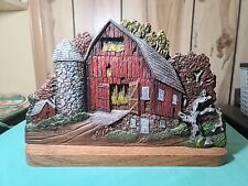 ✅Vintage Rare 3D Farm Barn Scene Wall Hanging/Shelf Piece. 12