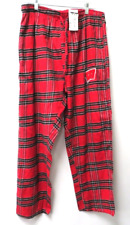 Mens Wisconsin Badgers Sleep Pants Red Plaid Size 2XL NWT picture