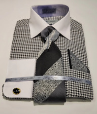 Fratello FRV4157P2 Matching Shirt & Tie Set Black picture