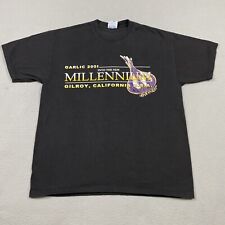Gilroy Garlic Festival Shirt Mens Large Black 2001 Millennium Stink Be With You picture