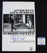 *Beckett Certified* FAYE DUNAWAY SIGNED - HUGE 18x12 Bonnie & Clyde Poster picture
