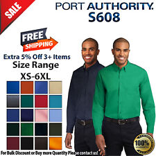 Port Authority S608 Mens Long Sleeve Easy Care Button Down Dress Shirt picture
