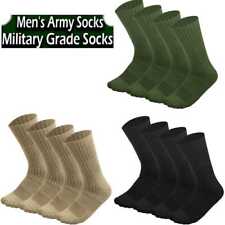 Mens Army Military Boot Socks Combat Trekking Hiking Size 10-13 ,13-15  4 Pairs picture