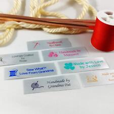 100 Personalized Satin Sewing Labels for Knitting, Quilting and Sewing Crafts  picture