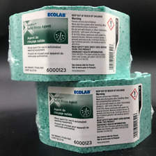 2 Pack Ecolab Solid Rinse Additive Concentrate General Purpose  4lbs | Like Apex picture