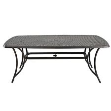 Clihome Cast Aluminum Dining Table Patio Rectangle Table Garden Furniture picture