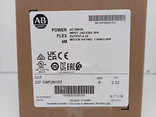 New Factory Sealed AB 22F-D4P2N103 PowerFlex 4M 1.5 kW 2 HP AC Drive 22FD4P2N103 picture